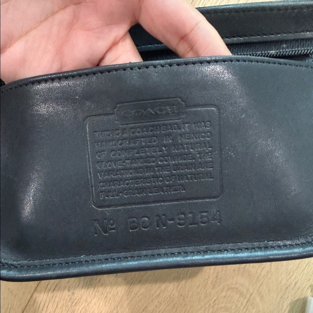 Vintage Coach Legacy Demi Black Leather   Shoulder Bag - Picture 8 of 12